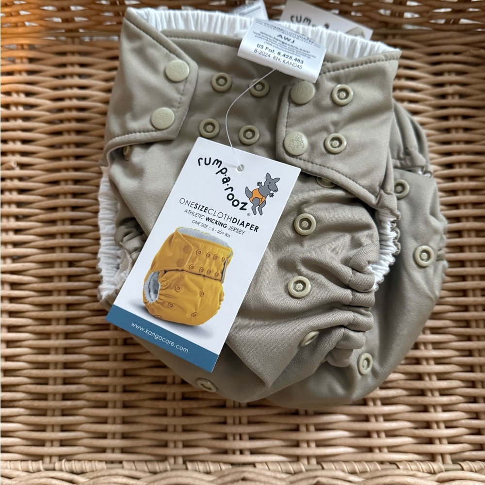 Rumparooz Tan Cloth Pocket Diaper One Size- 1 diaper